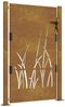 vidaXL Gartentor 100x125 cm Cortenstahl Gras-Design 153174 Bild 2