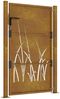 vidaXL Gartentor 100x125 cm Cortenstahl Gras-Design 153174 Bild 5