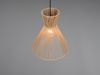 LED Pendelleuchte mit Lampenschirm aus braunem Papiergarn, Ø 35cm Bild 5