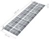 vidaXL Gartenbank-Auflage Grau Karomuster 180x50x3 cm Oxford-Gewebe 314097 Bild 4
