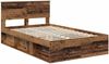 vidaXL Bettrahmen Altholz 120 x 190 cm Massives Kiefernholz 3410634 Bild 4