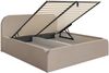 Selsey 'Umike' Polsterbett mit Bettkasten, Samt, beige, 200x200 Bild 3