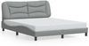 vidaXL Bettgestell mit LED ohne Matratze "Hvar" Hellgrau 160x200 cm Stoff 3213711 Bild 5