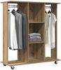 vidaXL Kleiderschrank Artisan-Eiche 102 x 38 x 110 cm Holzwerkstoff 873908 Bild 3