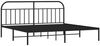 Doppelbett, Bettgestell Modernen mit Kopfteil Metall Schwarz 193x203 cm d613e Bild 3