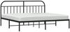 Doppelbett, Bettgestell Modernen mit Kopfteil Metall Schwarz 193x203 cm d613e Bild 5