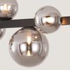 ZMH Pendelleuchte Esstisch Hängelampe Wohnzimmer Pendelleuchte G9 Pendelleuchte 8-flammig Transparent Bild 4