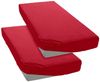 OTTO home Spannbettlaken BLACKBERRY in BASIC und PREMIUM Qualität, 100% Baumwolle, Jersey (160 g/m), Gummizug: rundum, (2 Stück), für hohe Matratzen bis 28 cm, Bettlaken, Spannbetttuch, pflegeleicht Bild 3
