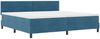 vidaXL Boxspringbett mit Matratze Dunkelblau 200 x 200 cm Samt 3339198 Bild 3