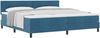 vidaXL Boxspringbett mit Matratze Dunkelblau 200 x 200 cm Samt 3339198 Bild 2