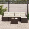 vidaXL Gartensofa-set Braun Poly-Rattan 3346008 Bild 3