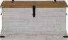 vidaXL Truhe HALDEN Weiß 91x48x47 cm Massivholz Kiefer 4018402 Bild 3