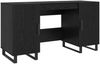 vidaXL Schreibtisch mit Regal Schwarz Eichen-Optik 140 x 50 x 75 cm 879530 Bild 2