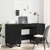 vidaXL Schreibtisch mit Regal Schwarz Eichen-Optik 140 x 50 x 75 cm 879530 Bild 4