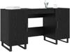vidaXL Schreibtisch mit Regal Schwarz Eichen-Optik 140 x 50 x 75 cm 879530 Bild 3