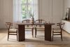 Elegant Walnut Dining Table, 180 x 75 x 89.5 cm | 100% Melamine Coated Particle Board, 25 mm Thick | Perfect for Modern Dining Spaces Bild 2