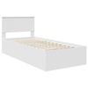 vidaXL Bettrahmen mit Kopfteil Weiß 100 x 200 cm Holzwerkstoff 3408697 Bild 4
