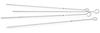TrendLine Grillspieße 4er-Set 38 cm Schachschlickspieße Fleischspieß Edelstahl Bild 1