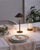 Kabellose LED Tischlampe FRANCOLI mit Dimmer Metall Braun Bild 3
