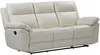 Vente-unique - PAKITA Couchgarnitur Leder Weiß - B 92 cm x H 102 cm x L 153 cm208 cm Bild 4