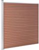 vidaXL Gartenzaun WPC 526x186 cm Braun 3053208 Bild 5