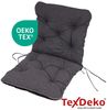 TexDeko Sitzauflage Ecolen Niedriglehner 40 x 40 x 40cm - gesteppte Gartenstuhl-Auflage, (1× Gartenstuhl-Auflage (80 × 40cm), UV-Beständig, Wasserabweisend mit Anti-Rutsch Boden Bild 4