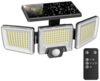 Novostella LED Solarleuchte Solarleuchte LED Solarlampe Fluter für Außen Garten 3-Kopf / 4-Kopf, LED fest integriert, Kaltweiß, mit Bewegungsmelder Bild 4