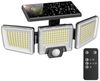 Novostella LED Solarleuchte Solarleuchte LED Solarlampe Fluter für Außen Garten 3-Kopf / 4-Kopf, LED fest integriert, Kaltweiß, mit Bewegungsmelder Bild 5