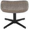 riess-ambiente Fußhocker VOGUE 45cm taupe / schwarz - Samt, drehbar, Metallbeine, Modern (Einzelartikel, 1 St), Fußhocker im Industrial Design - ideal für Wohn- und Arbeitsbereiche Bild 3