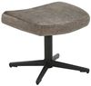 riess-ambiente Fußhocker VOGUE 45cm taupe / schwarz - Samt, drehbar, Metallbeine, Modern (Einzelartikel, 1 St), Fußhocker im Industrial Design - ideal für Wohn- und Arbeitsbereiche Bild 2