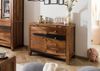 Kommode Sheesham 100 x 45 x 80 dunkelbraun lackiert ANCONA #215 Bild 3