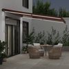vidaXL Markise Manuell mit LEDs Braun 400x300 cm 3310209 Bild 3