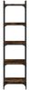 Bücherregal | Standregal 5 Böden Räuchereiche 40x30x154 cm Holzwerkstoff Bild 4