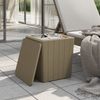 vidaXL Gartentisch mit Abnehmbarer Tischplatte Hellbraun Polypropylen 364153 Bild 3
