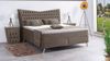 Meisterbetten Boxspringbett Juve 100x200 in VS-Sand, Matratzenbezug Optiflex, Ergoflex-Topper Bild 3