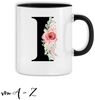 Giftandprint Tasse personalisiert mit Anfangsbuchstabe Monogramm Geburtstag Geschenk Frau, Geschenke für Frauen, Spülmaschinengeeignet, Mit Geschenkbox Bild 2