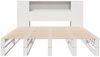 vidaXL Massivholzbett mit Regal ohne Matratze Weiß 140x190 cm 3323897 Bild 5