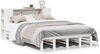 vidaXL Massivholzbett mit Regal ohne Matratze Weiß 140x190 cm 3323897 Bild 2