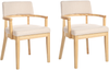 Esszimmerstuhl 2er Set DALBO Bouclé Hellbraun Beige Bild 4