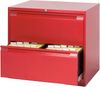 Bisley Hängeregistraturschrank, doppelbahnig, DIN A4, 2 HR-Schubladen, Farbe silber Bild 4