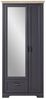 Garderobenschrank >Jasmin< in Graphit - 93x204x41cm (BxHxT) Bild 4