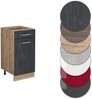 Küchenunterschrank R-Line Schwarz Beton 40 cm ohne Arbeitsplatte Vicco Bild 5