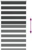 vidaXL Doppelrollo Schwarz 75x150 cm Stoffbreite 70,9 cm Polyester 4014230 Bild 5