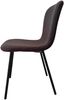 Stuhl Bouclé Optik 4er Set Dunkelgrau mit Pulverbeschichteten Metallbeinen 44 x 52 x 79 cm Bild 3