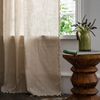 Agger Vorhang Leinenvorhang mit Fransen, Boho-Vorhang, Dekovorhänge für Wohnzimmer und Schlafzimmer Bild 3