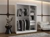 Kleiderschrank Samker 150 cm (Farbe: Cashmere, mit zwei Schubladen) Bild 3