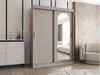 Kleiderschrank Samker 150 cm (Farbe: Cashmere, mit zwei Schubladen) Bild 2