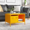 vidaXL Couchtisch Senfgelb 68,5x50x43,5 cm Kaltgewalzter Stahl 851283 Bild 3