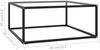 vidaXL Couchtisch Schwarz mit Hartglas 80x80x35 cm 322875 Bild 5