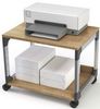Durable Druckertisch BxTxH600x477x432mm auf Rollen silber/buche Bild 4